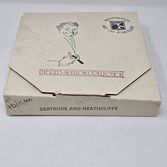 RED SKELTON COLLECTION COLLECTOR PLATE GERTRUDE HEATHCLIFFE 3032/10000 IN BOX - Picture 3 of 4